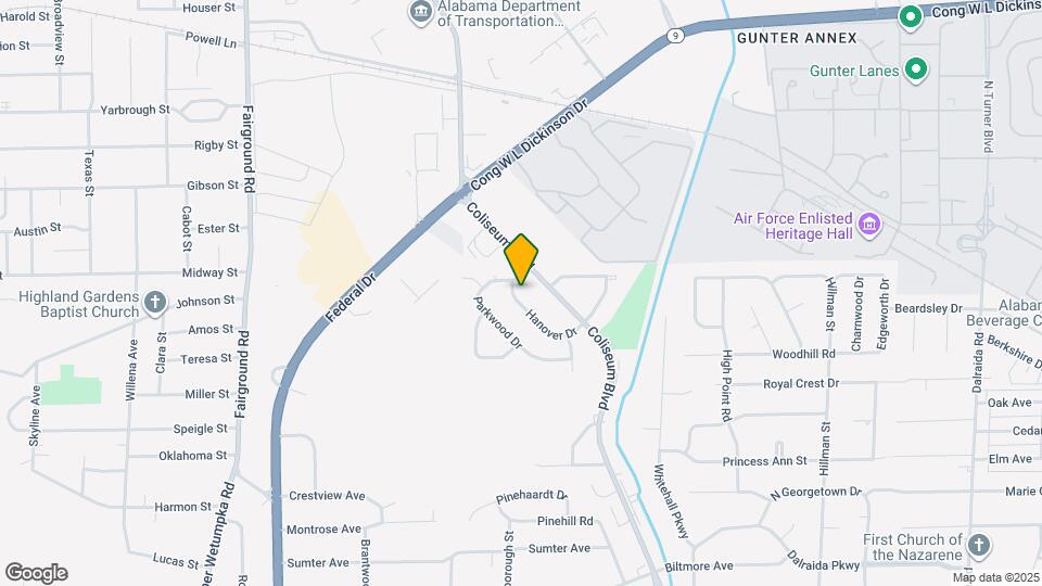 962 Hanover Dr Map and Location Details