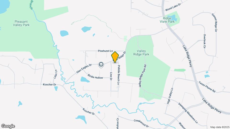 1607 Pebble Beach Ln Map and Location Details