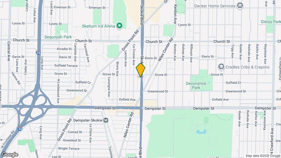 8944 Skokie Blvd Map and Location Details