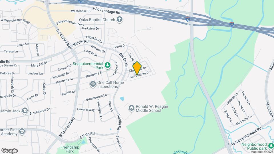 835 San Jacinto Dr Map and Location Details