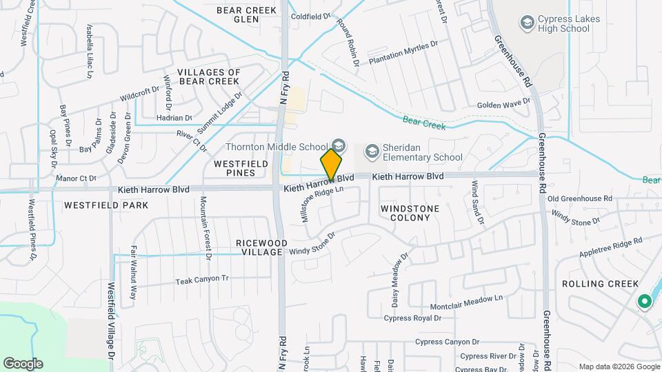 19806 Millstone Ridge Ln Map and Location Details