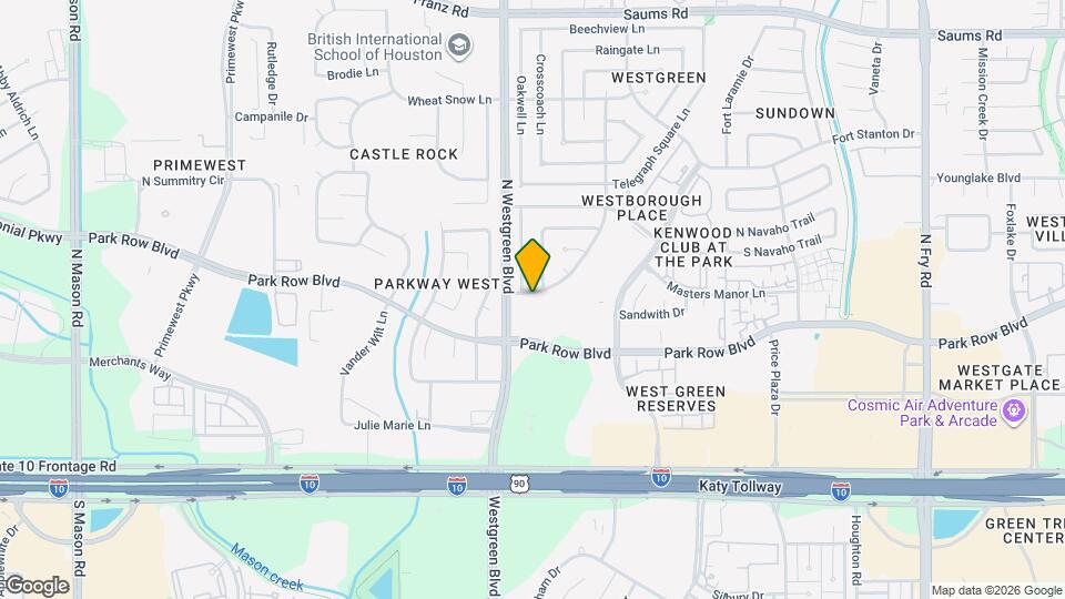 1618 Westfork Dr Mapa y Detalles de la Ubicación