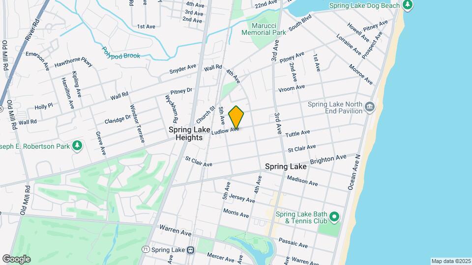 417 Ludlow Ave Map and Location Details