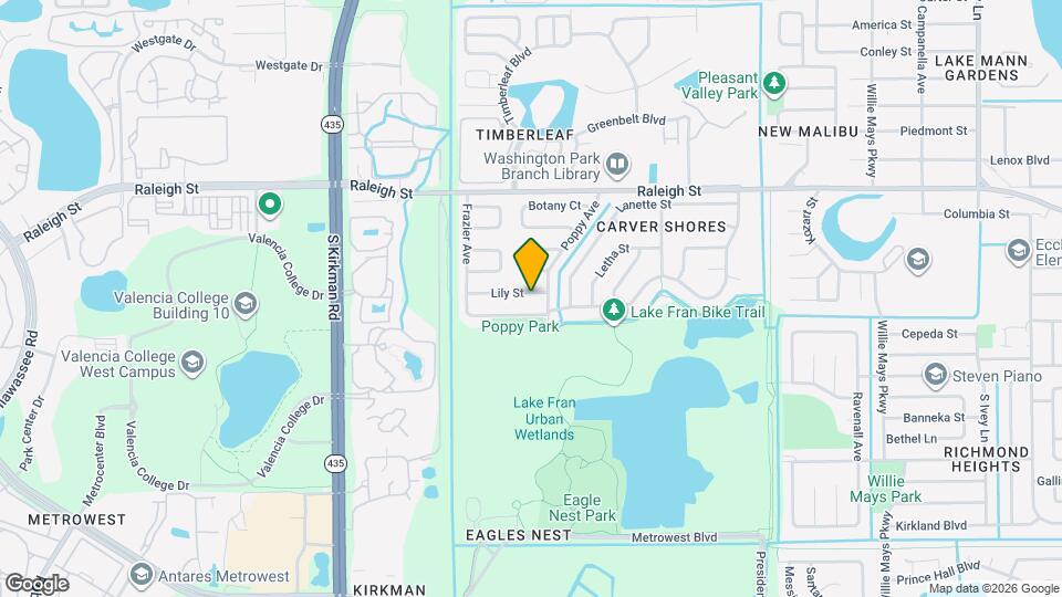 5334 Lily St Map and Location Details