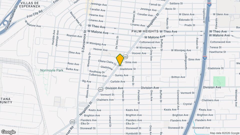 1211 Gladstone Ave Mapa y Detalles de la Ubicación