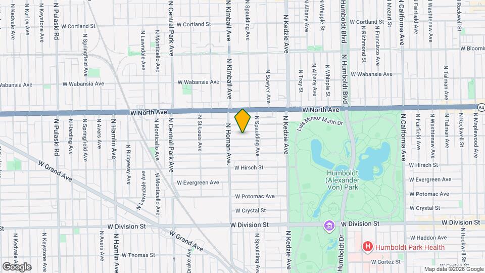 3332 W Le Moyne St Map and Location Details