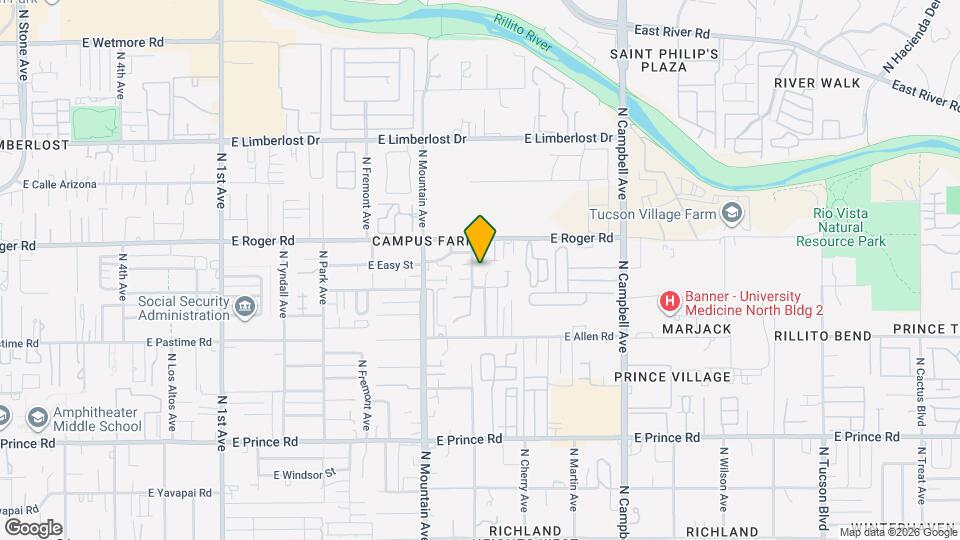 3935 N Vine Tree Pl Map and Location Details