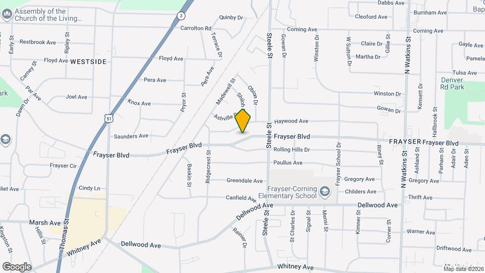 1402 Frayser Blvd Map and Location Details