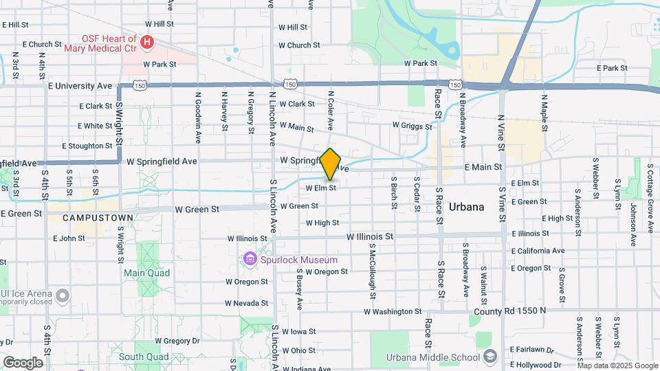 612 W Elm St Map and Location Details
