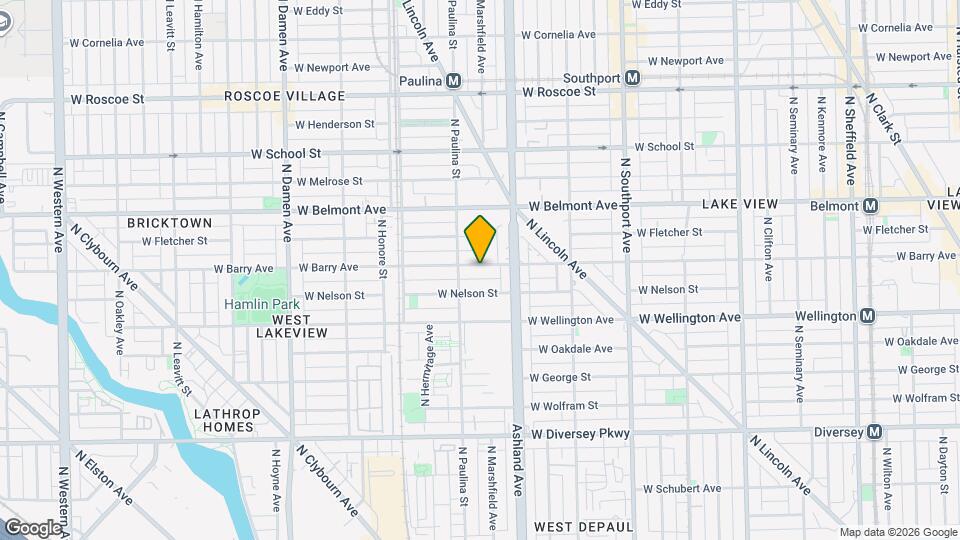 1637 W Barry Ave, Unit 1 Map and Location Details