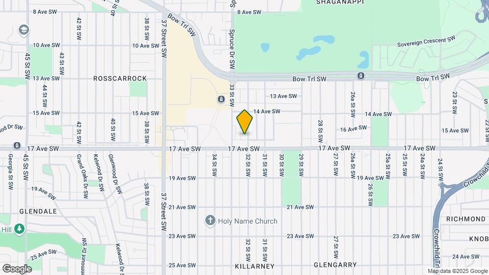 1735 32 St SW Map and Location Details