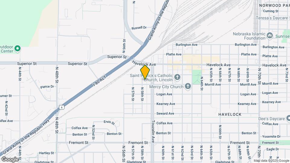 4208 N 58th St Map and Location Details