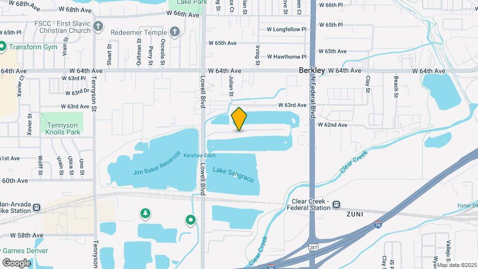 3412 W 62nd Ave Map and Location Details