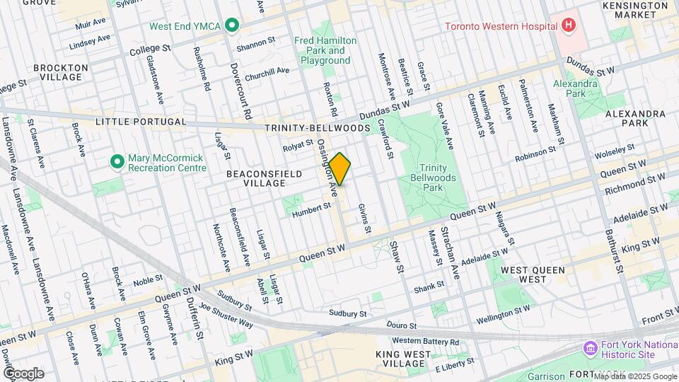 109-109 Ossington Ave Map and Location Details