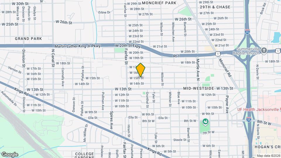 1664 W 15th St Map and Location Details