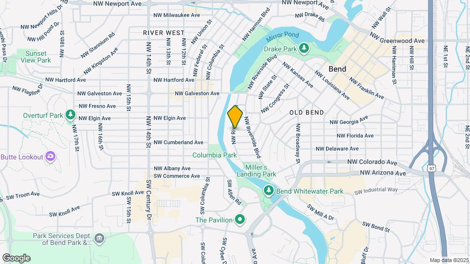 342 NW Riverfront St Map and Location Details