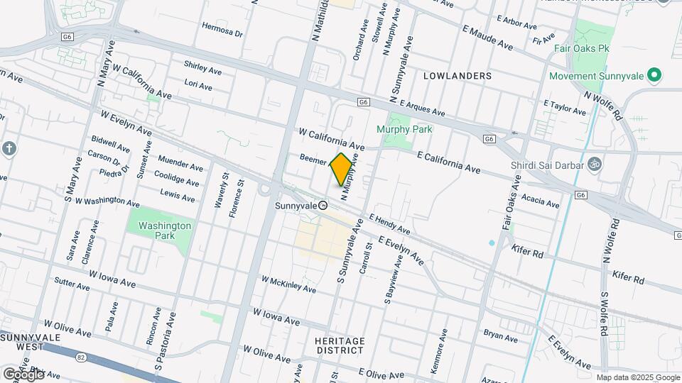 127 N Murphy Ave Map and Location Details