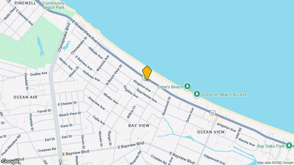 1415 E Ocean View Ave Map and Location Details