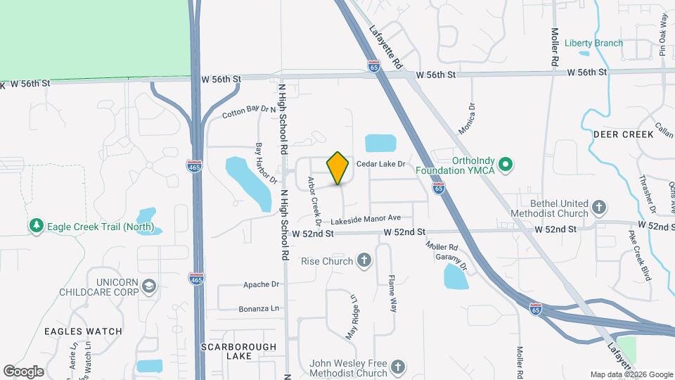 6101 Patoka Lake Dr Mapa y Detalles de la Ubicación