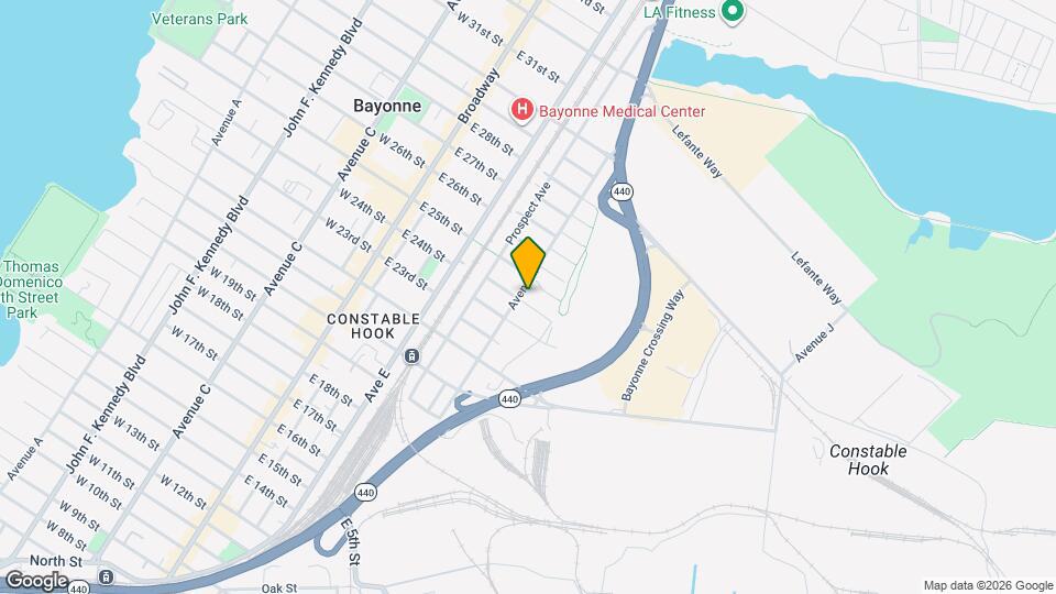 176 Avenue F Map and Location Details