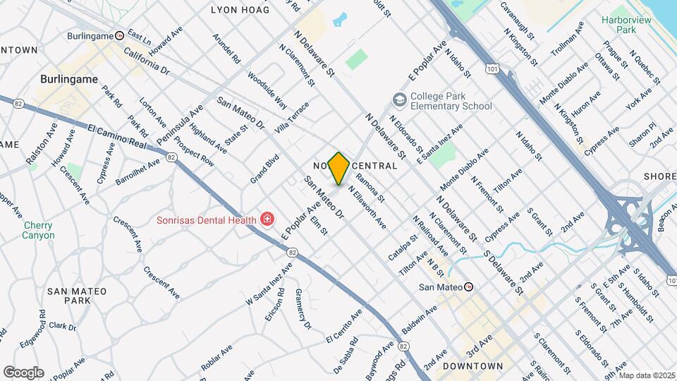 224-228 E Poplar Ave Mapa y Detalles de la Ubicación
