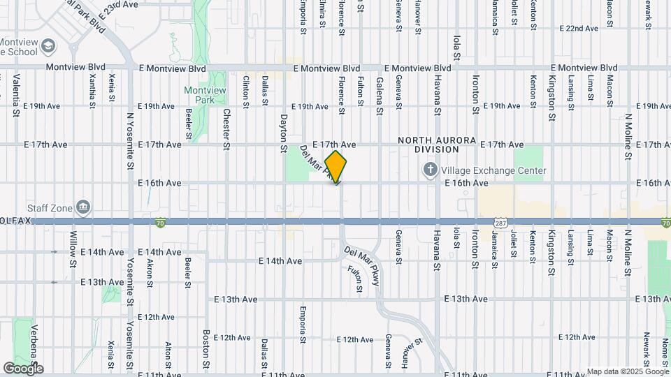 1593 Florence St Map and Location Details