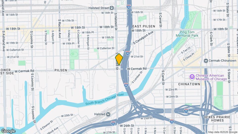 2145 S Halsted St Map and Location Details