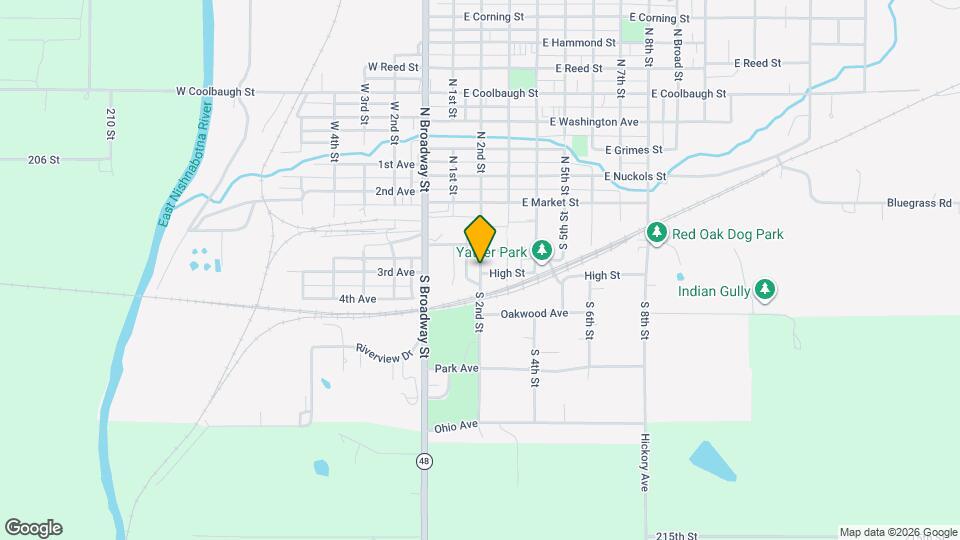 215 S 2nd St Map and Location Details