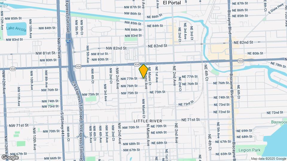 7638 N Miami Ave Map and Location Details
