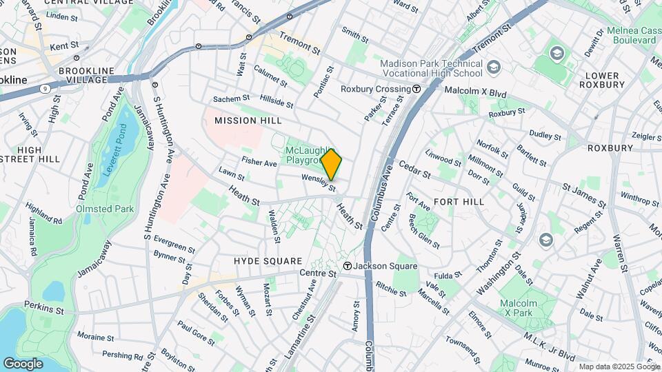 15 Wensley St, Unit Mission Hill Mapa y Detalles de la Ubicación