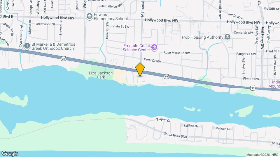 300 Miracle Strip Pkwy Map and Location Details