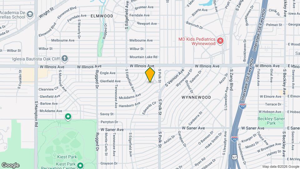 1115 McAdams Ave Map and Location Details