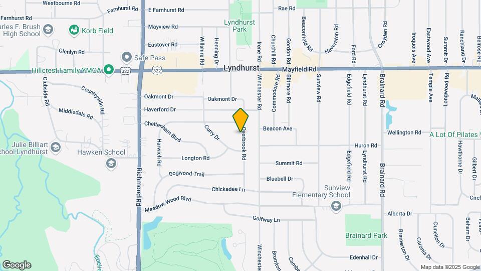 1624 Overbrook Rd Map and Location Details