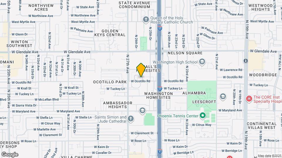 2602 W Ocotillo Rd Map and Location Details