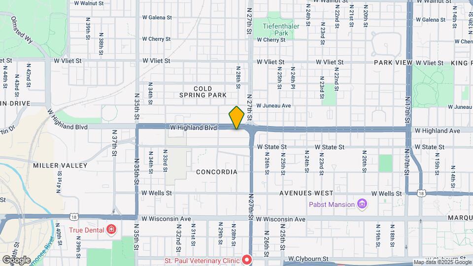 2743 W Highland Blvd Map and Location Details