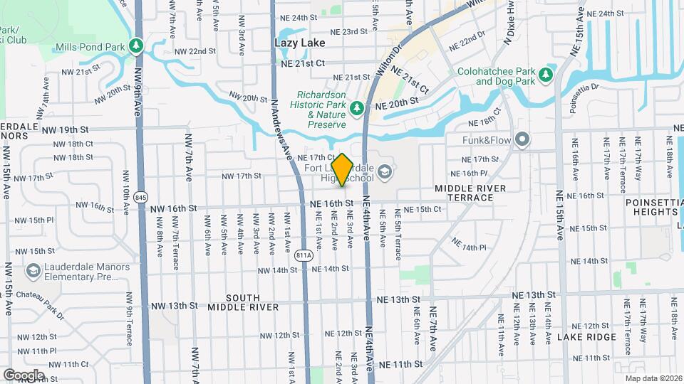 1621 NE 3rd Ave Mapa y Detalles de la Ubicación