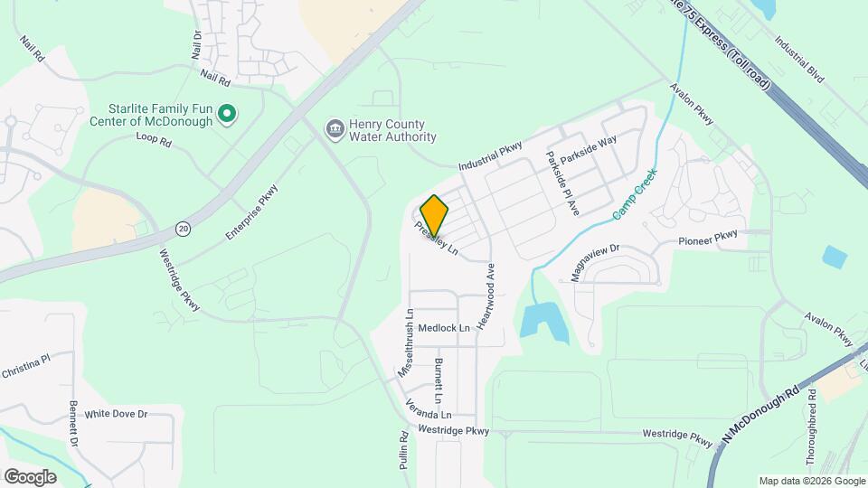 1562 Pressley Ln Map and Location Details
