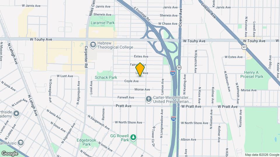 5020 Coyle Ave Map and Location Details