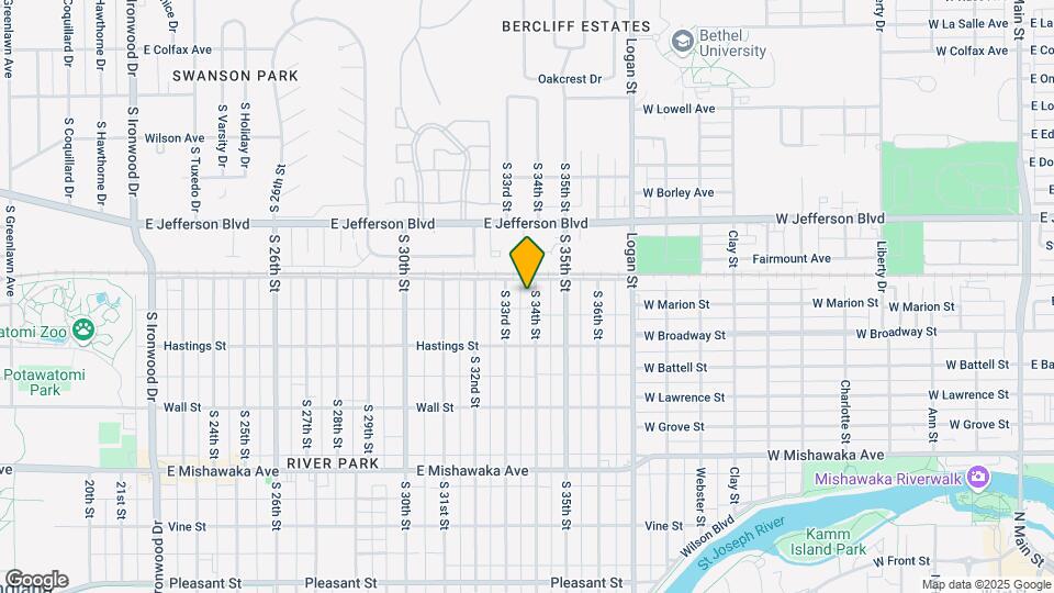 517 S 34th St Map and Location Details