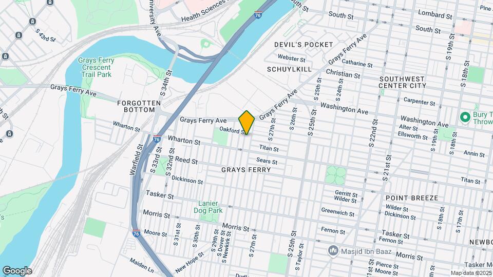 1247 S Newkirk St Map and Location Details