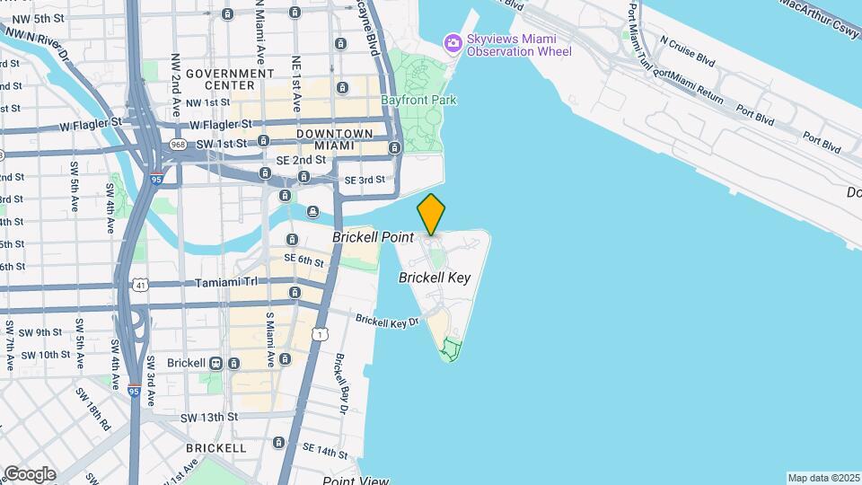 900 Brickell Key Blvd Map and Location Details