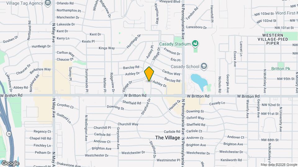 9519 Stratford Dr Map and Location Details