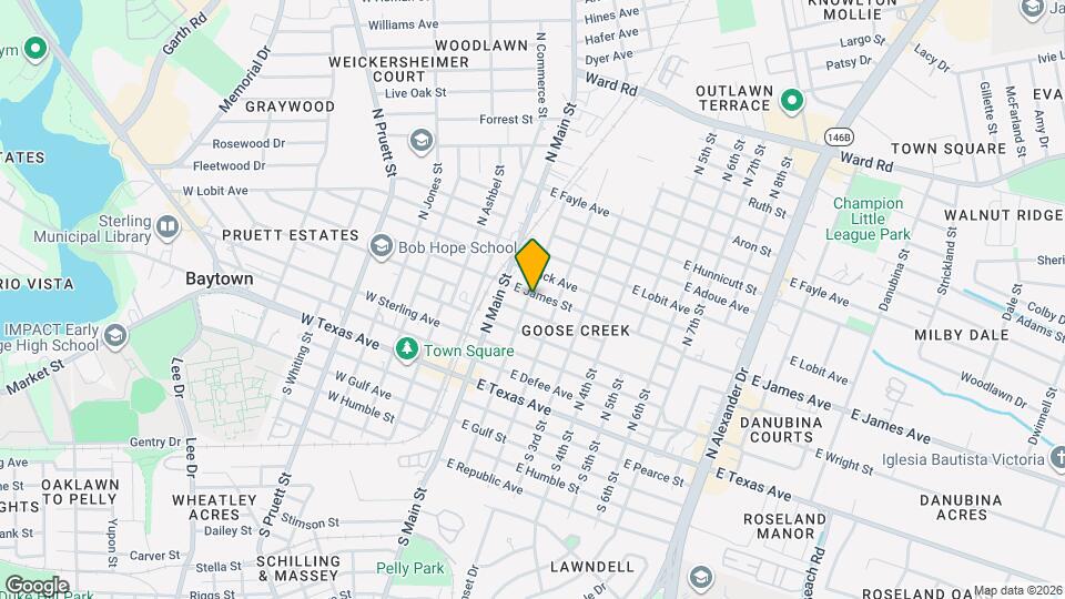 101 E James St Mapa y Detalles de la Ubicación