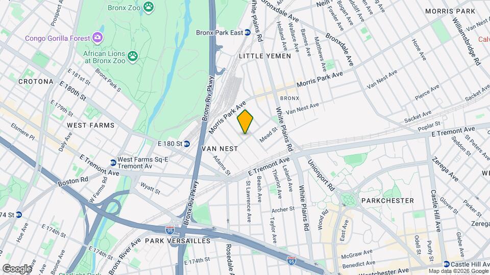 583 Van Nest Ave Map and Location Details