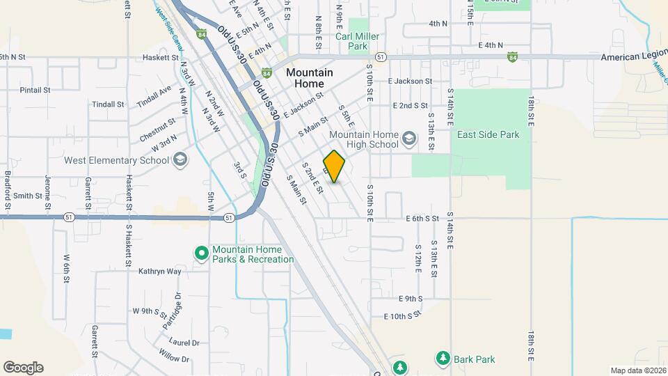 465 S 3rd E St Map and Location Details