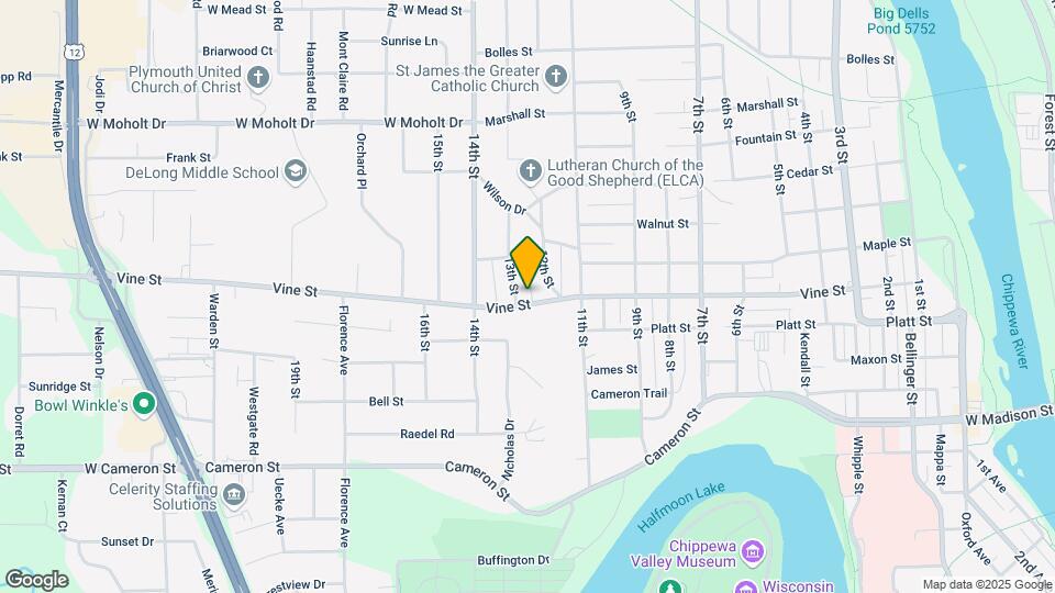 1222 Vine St Map and Location Details