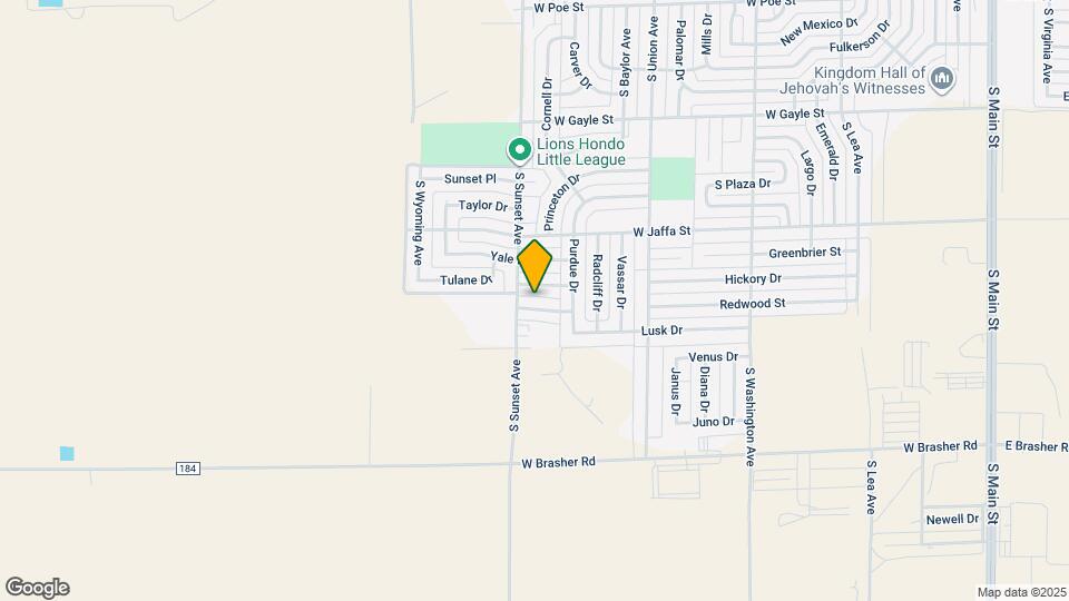 1211 Harvard Dr Map and Location Details