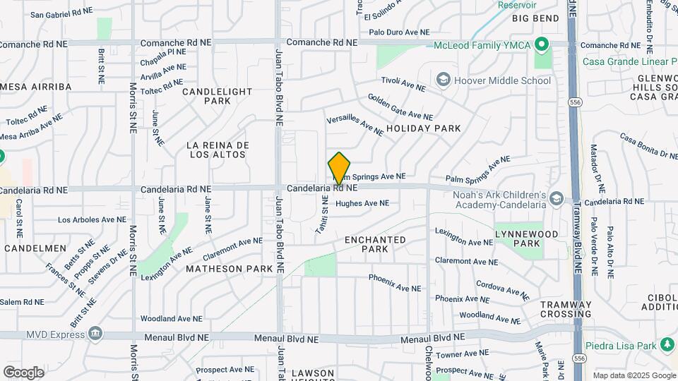 11512 Candelaria Rd Map and Location Details