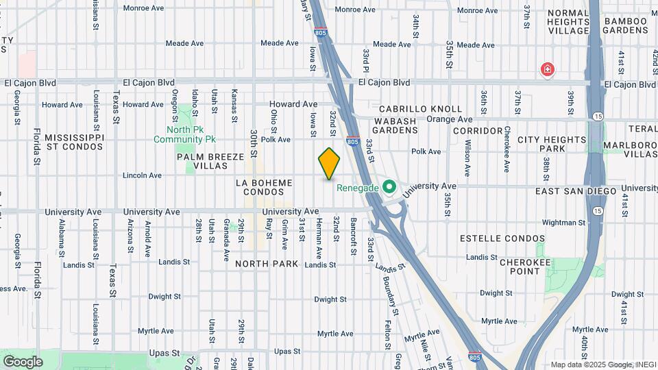 3968 32nd St Map and Location Details