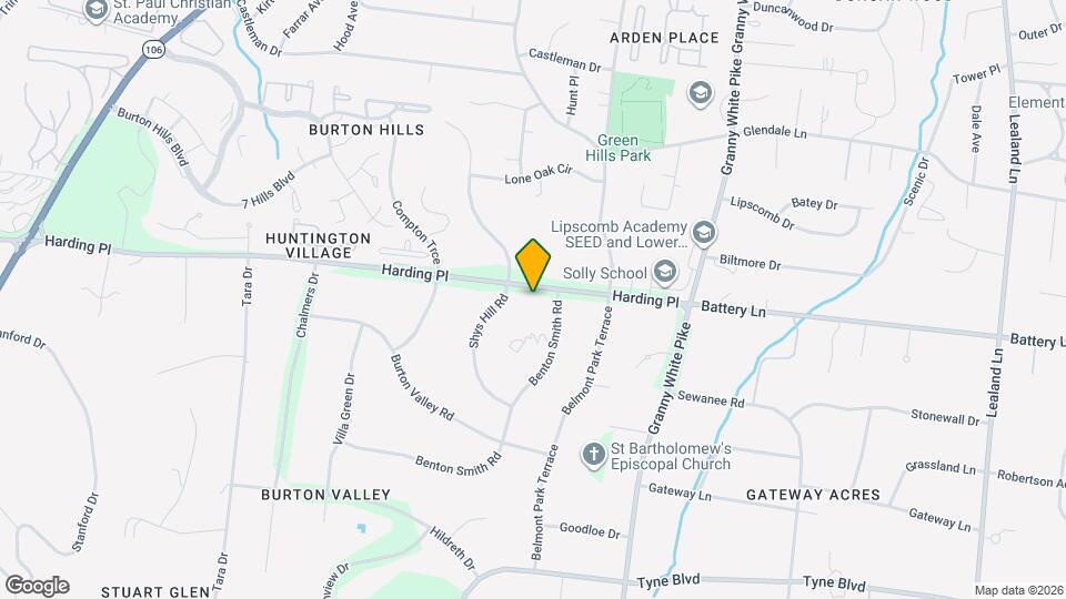 1323 Harding Pl Map and Location Details